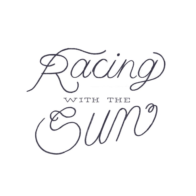 "Racing with the Sun" • Projet : Lettering publicitaire animé avec Procreate 3