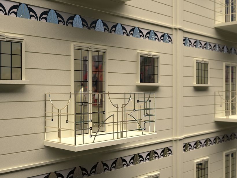 Diseño de una fachada Art Déco 2