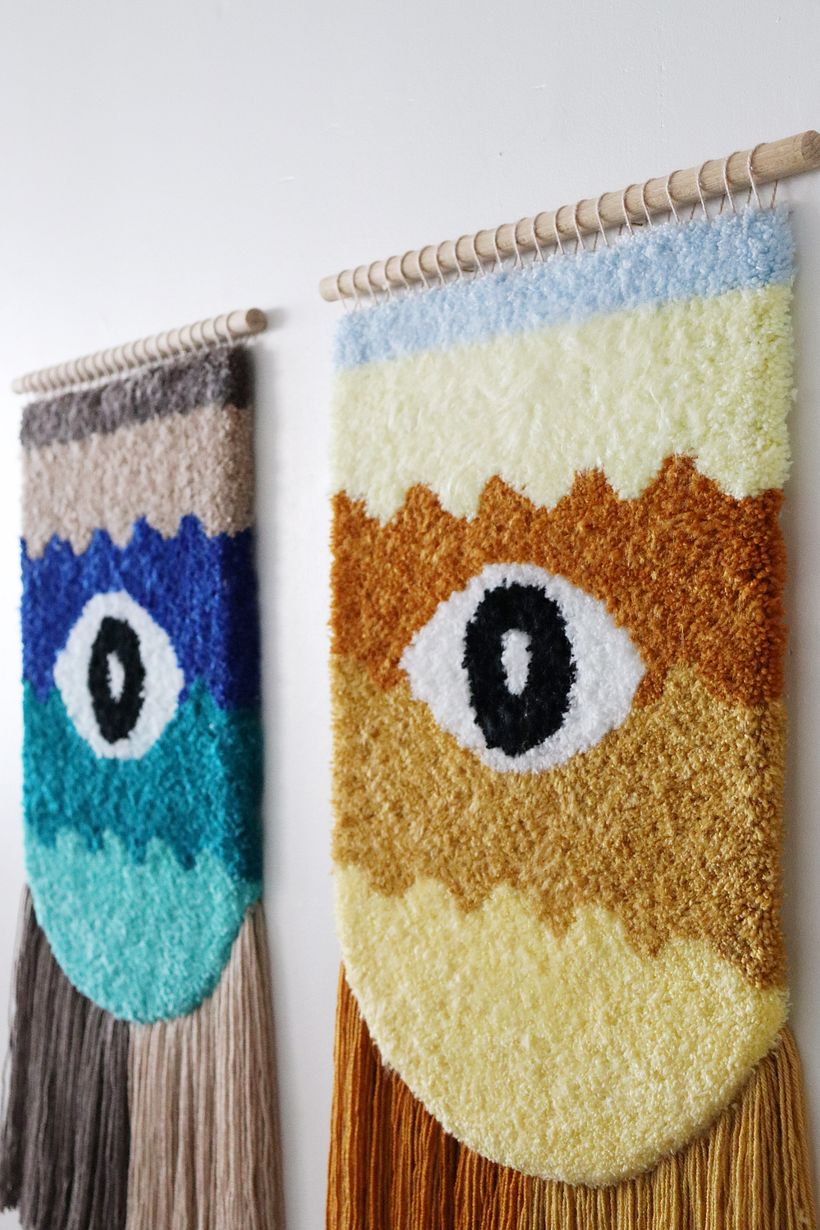 Tapisseries tuftées "Eye"