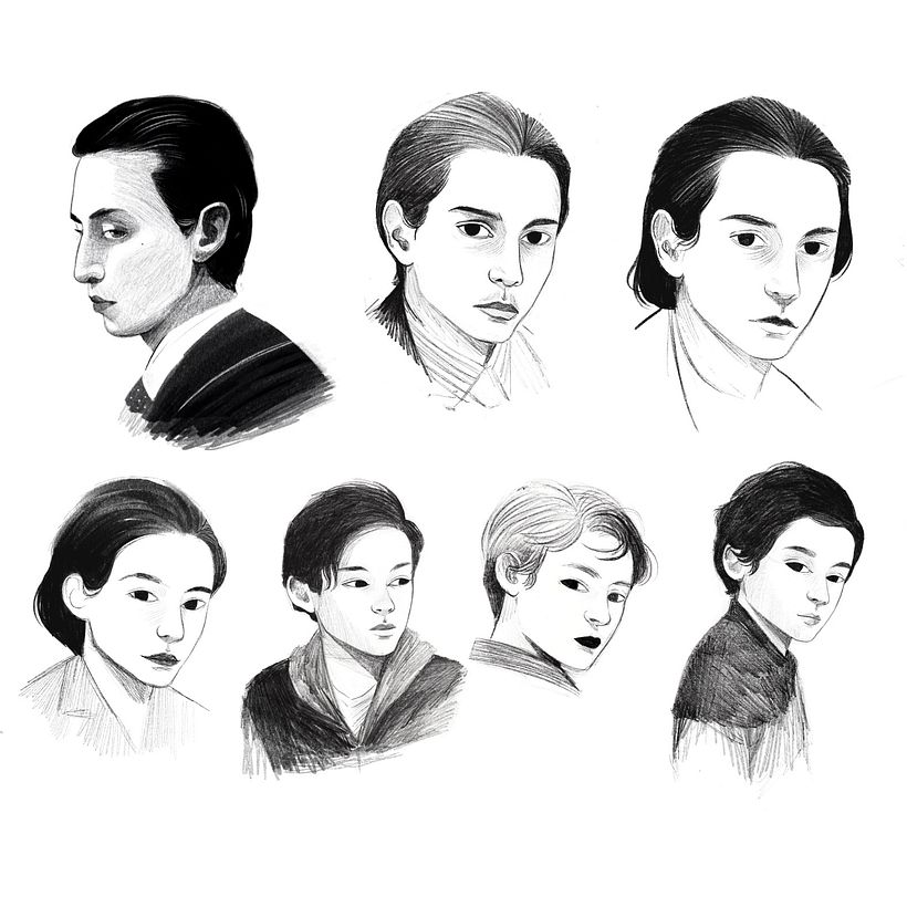 Retratos de Tim Kono.