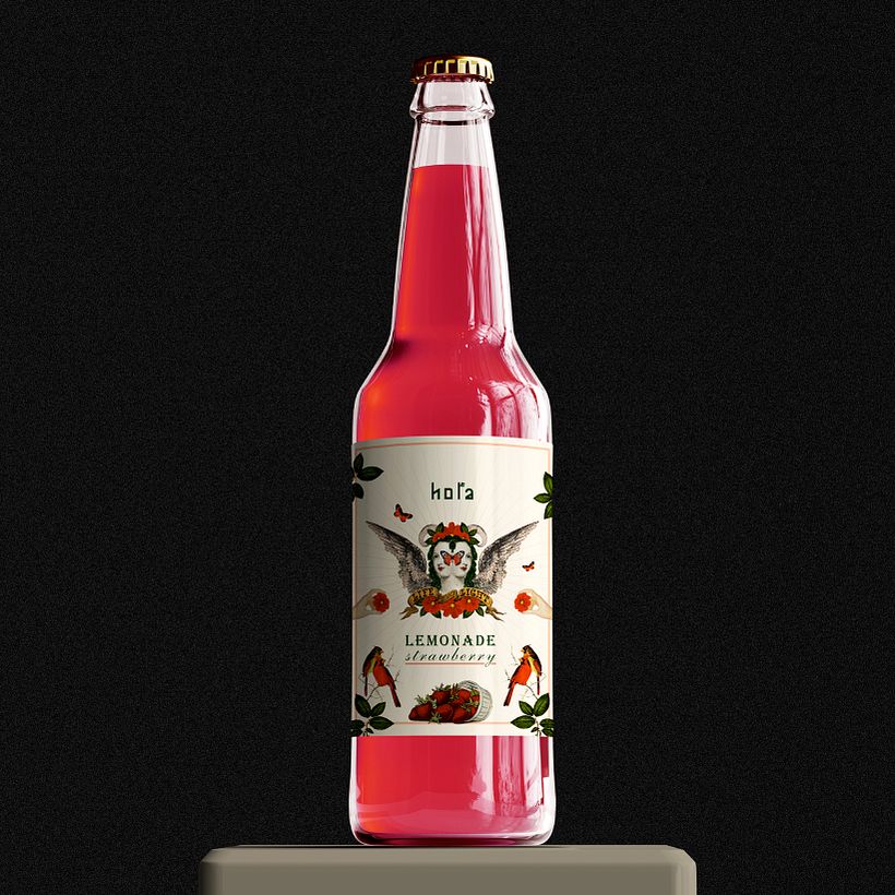 My project in Illustration with digital collage focused on the product course 1