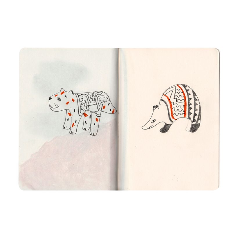Otorongo ve armadillo shipibo.