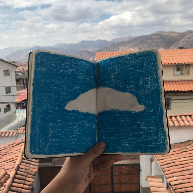 Cusco'da bulutlar pamuk gibi görünüyor.