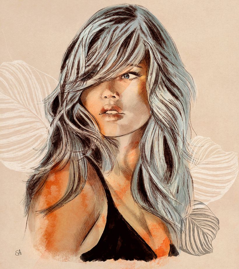 My project in Illustrated Portraits with Procreate course 1