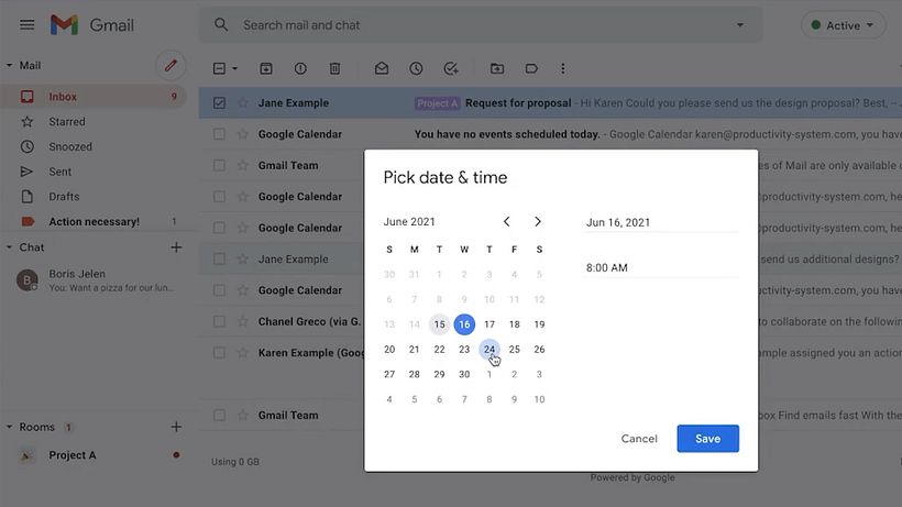 Você pode suspender mensagens pelo tempo que quiser