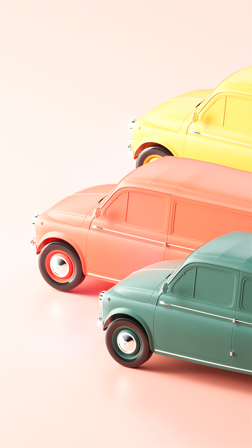 Magic Cars - Traditionele illustratie