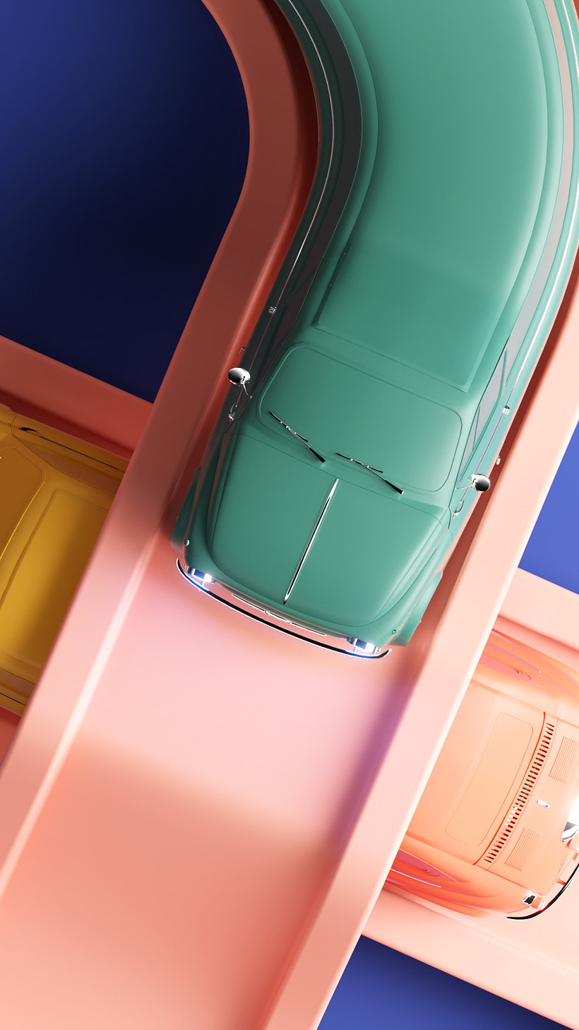 Magic Cars - Traditionele illustratie
