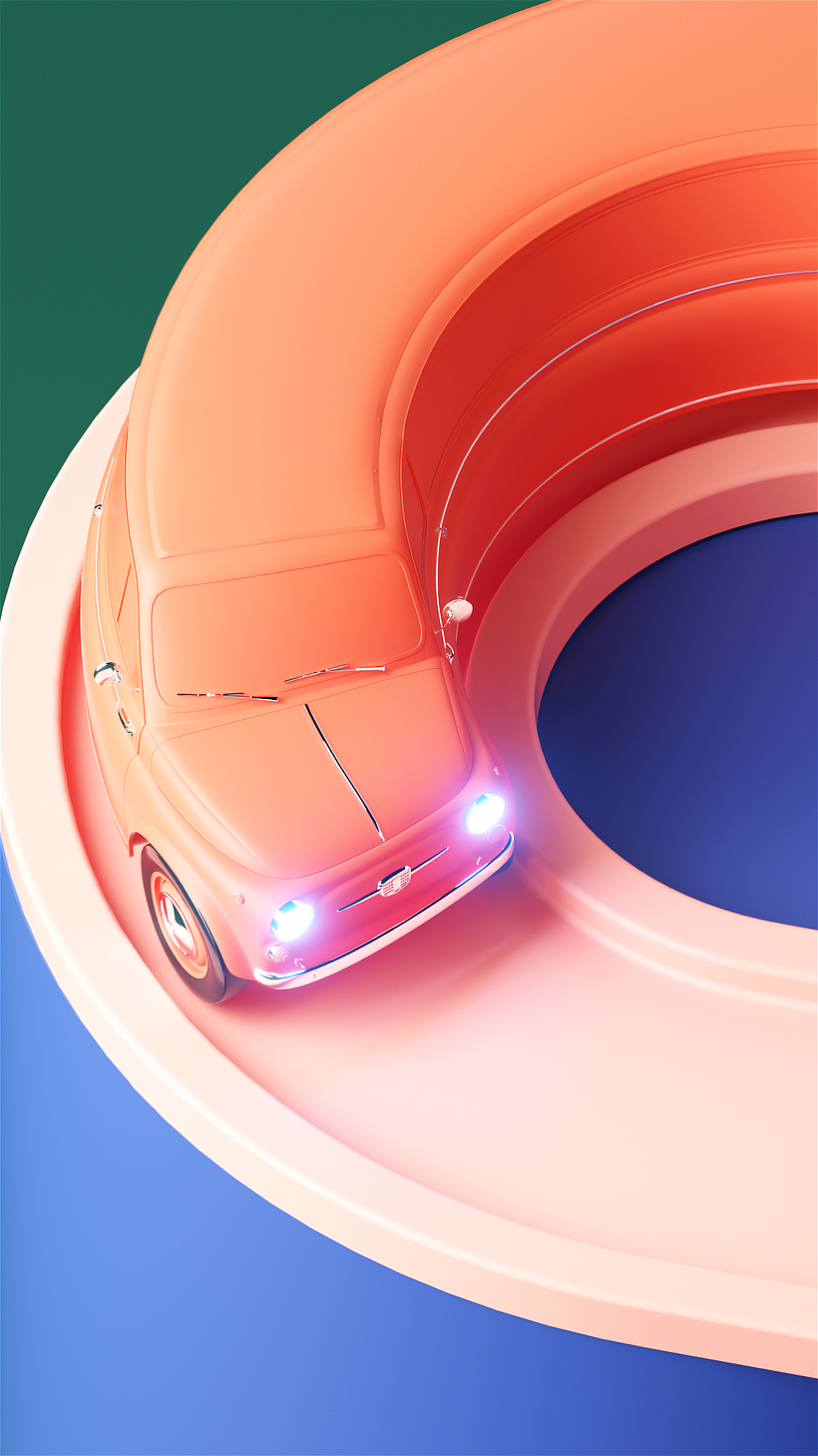 Magic Cars - Traditionele illustratie