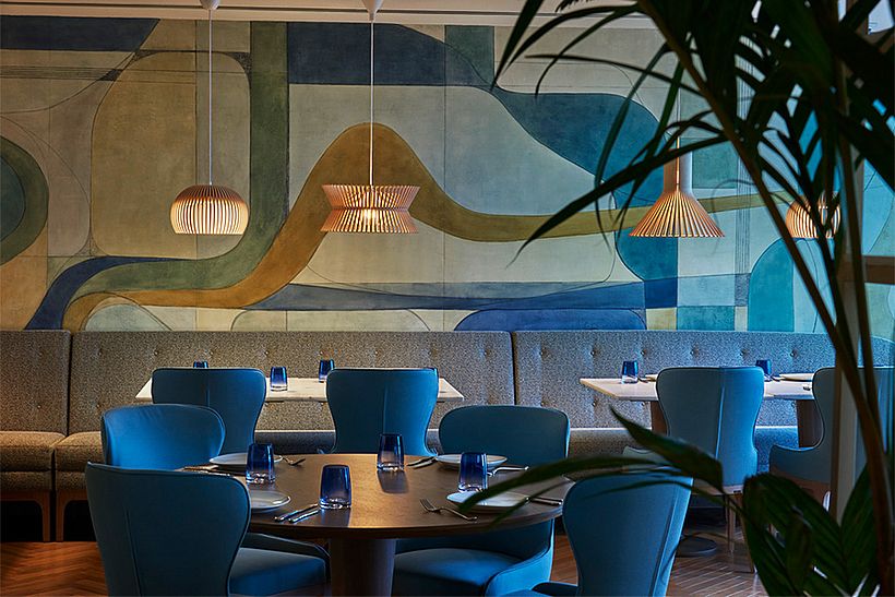 Mural no Restaurante do Hotel Fairmont Rio de Janeiro