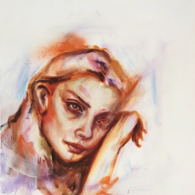 My shadow layers weren't that transparent as I wanted it to be, so the face turned out a bit darker than I had in mind.
