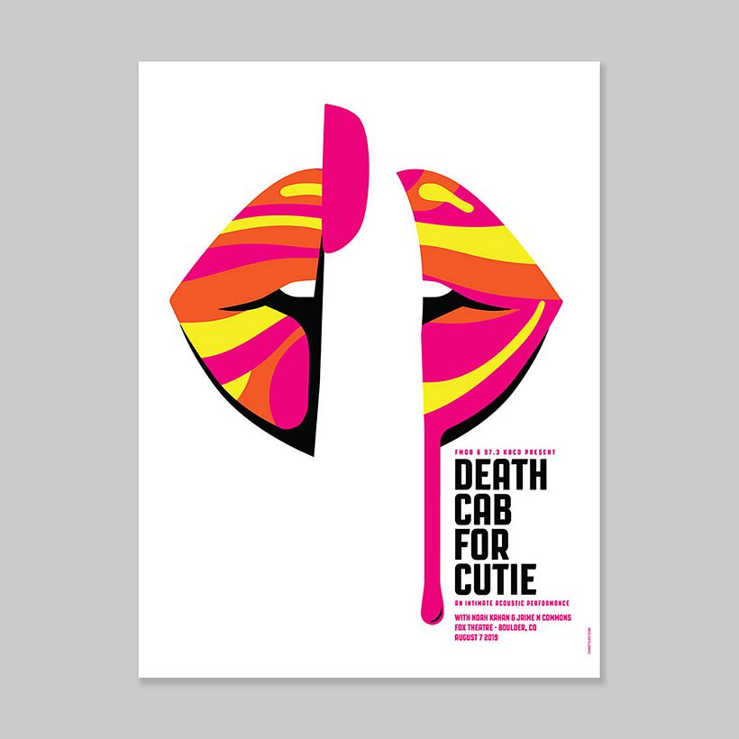 Death Cab for Cutie - Screen printed poster