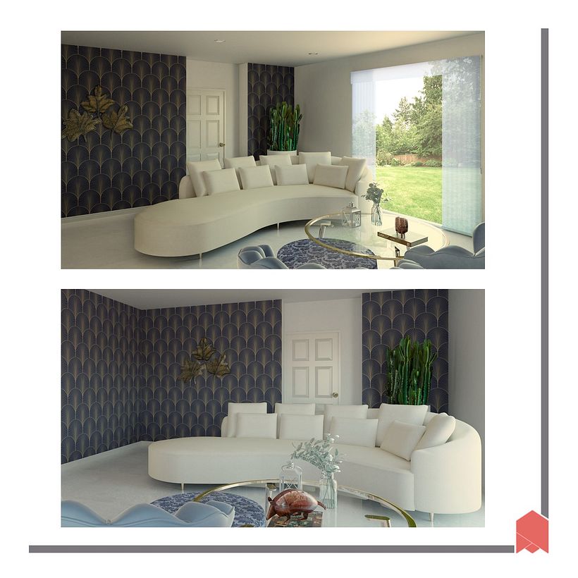 Mi Proyecto del curso: Diseño de interiores con líneas curvas  5