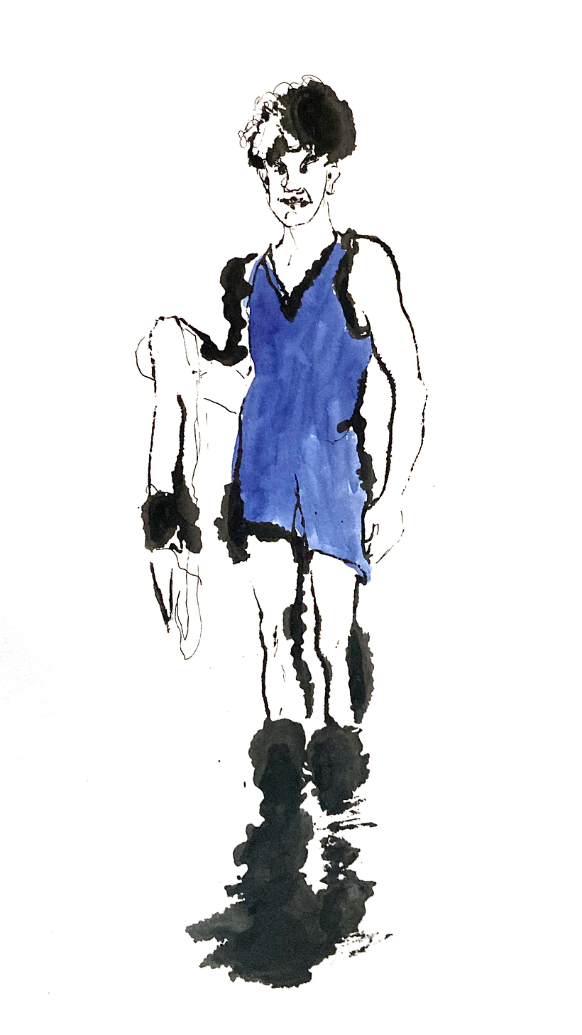 Blotted line technique