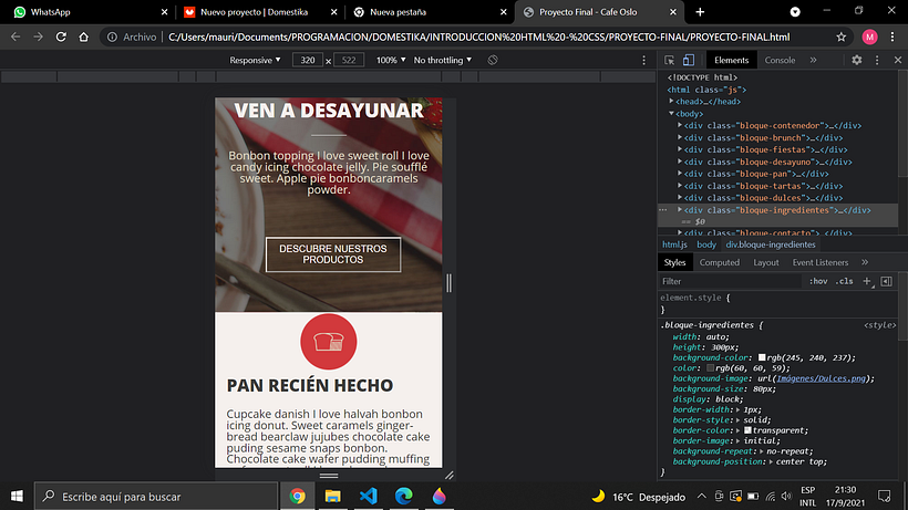 Mi Proyecto del curso: Introducción al Desarrollo Web Responsive con HTML y CSS 7