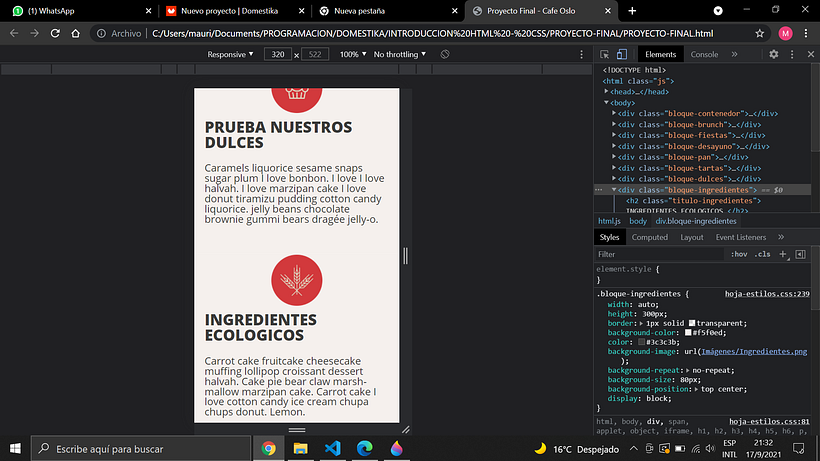 Mi Proyecto del curso: Introducción al Desarrollo Web Responsive con HTML y CSS 8