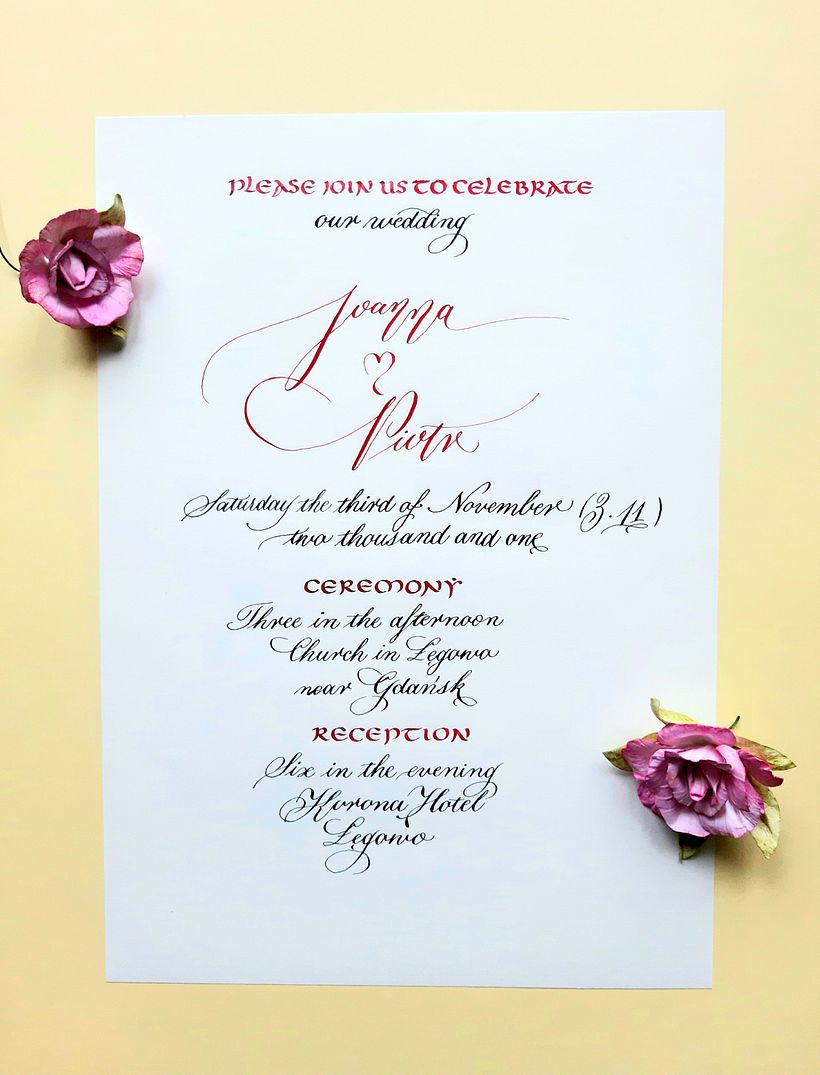 My project in English Calligraphy from A to Z course 1