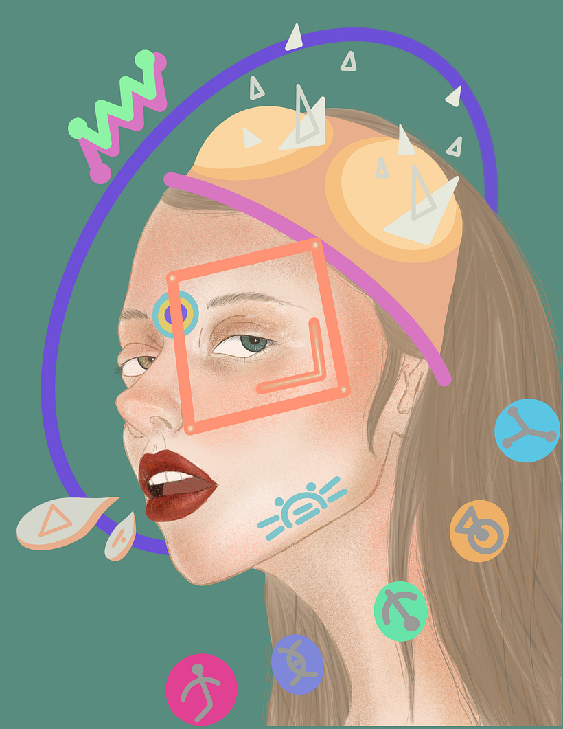 My project in Creative Portrait Illustration with Procreate course 2
