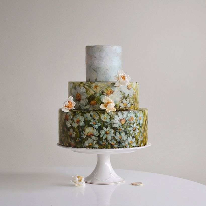 One of my favourites 🌼 hand painted botanical meadow