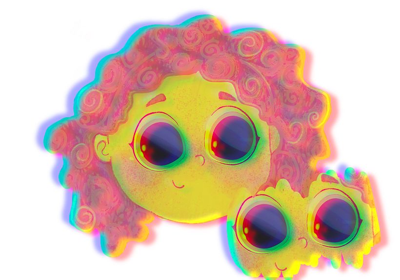 Probando blur, liquify, clone, color adjustments and opacity.