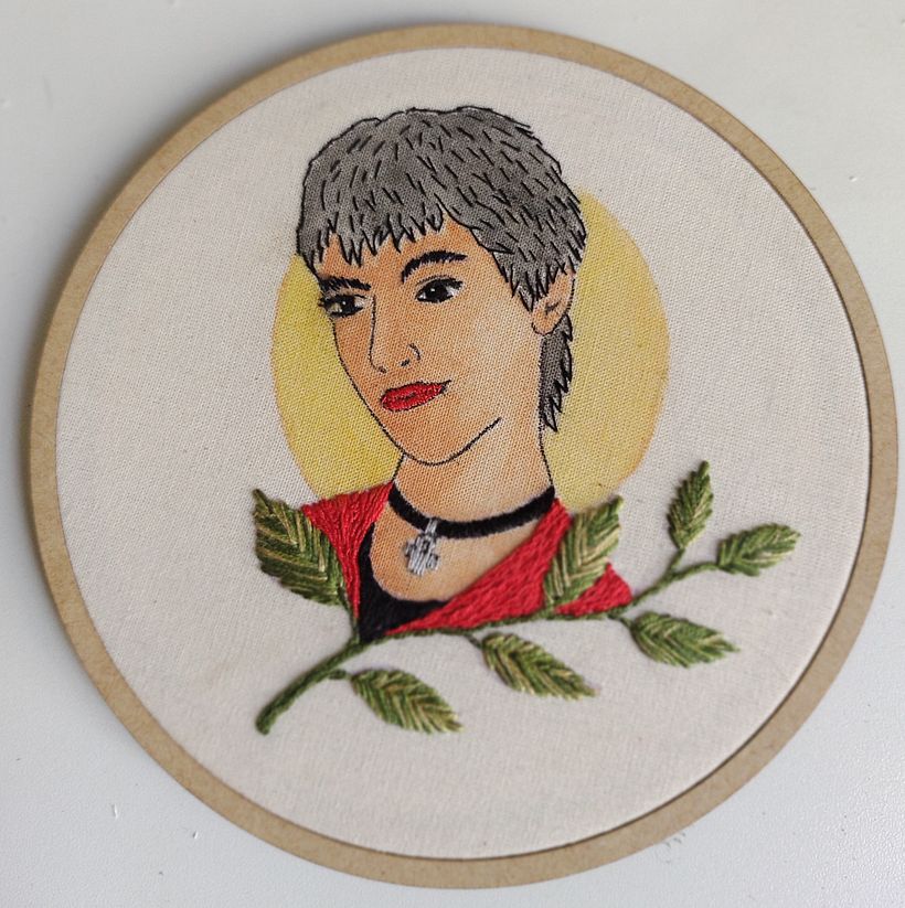 Anne e Tokio são projetos do curso: Criação de retratos bordados com aquarela 2