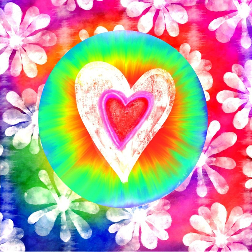Psychedelic tie-dye patterns were popularized by the hippie movement in the US during the 1960s.