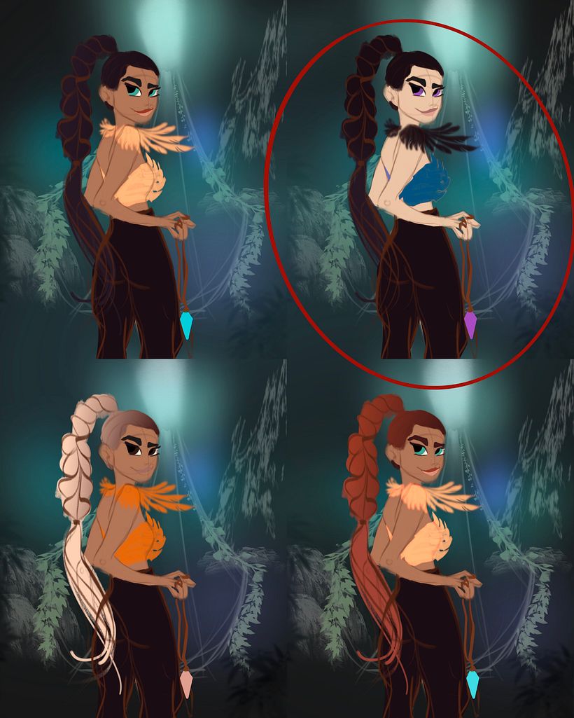 Choosing a color palette for the project 