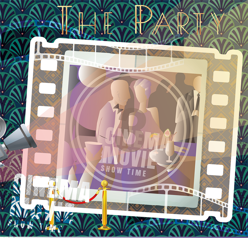 My project in Art Deco Style for Digital Illustration course 5