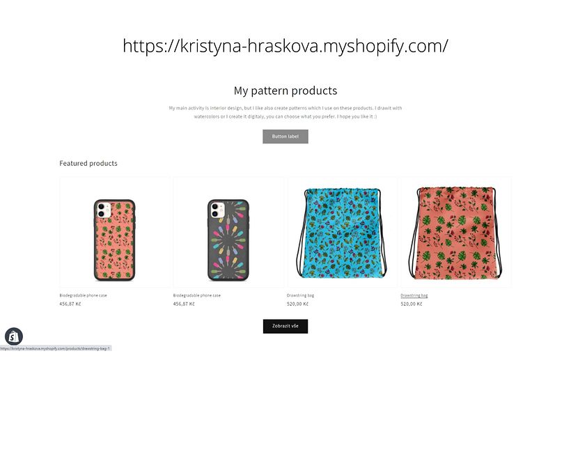 My project in Creation of an Online Shop with Shopify course 3