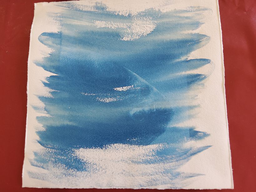 Poisson en cyanotype.
