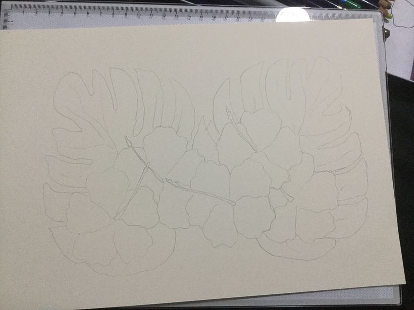 Transferring to proper paper