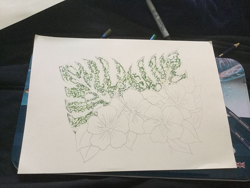 Starting to colour