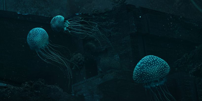 Underwater - Ilustración tradicional