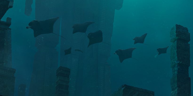 Underwater - Ilustración tradicional