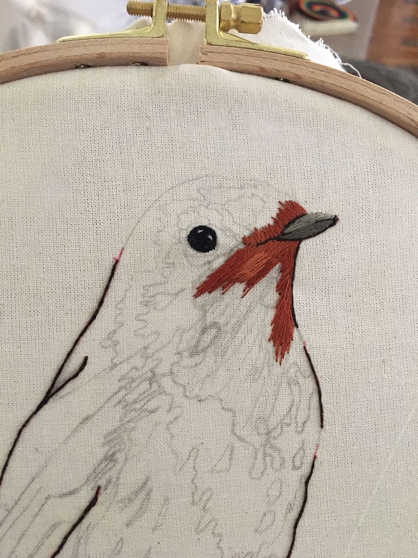 Meu projeto do curso: Pintar com linha: técnicas de ilustração têxtil 5