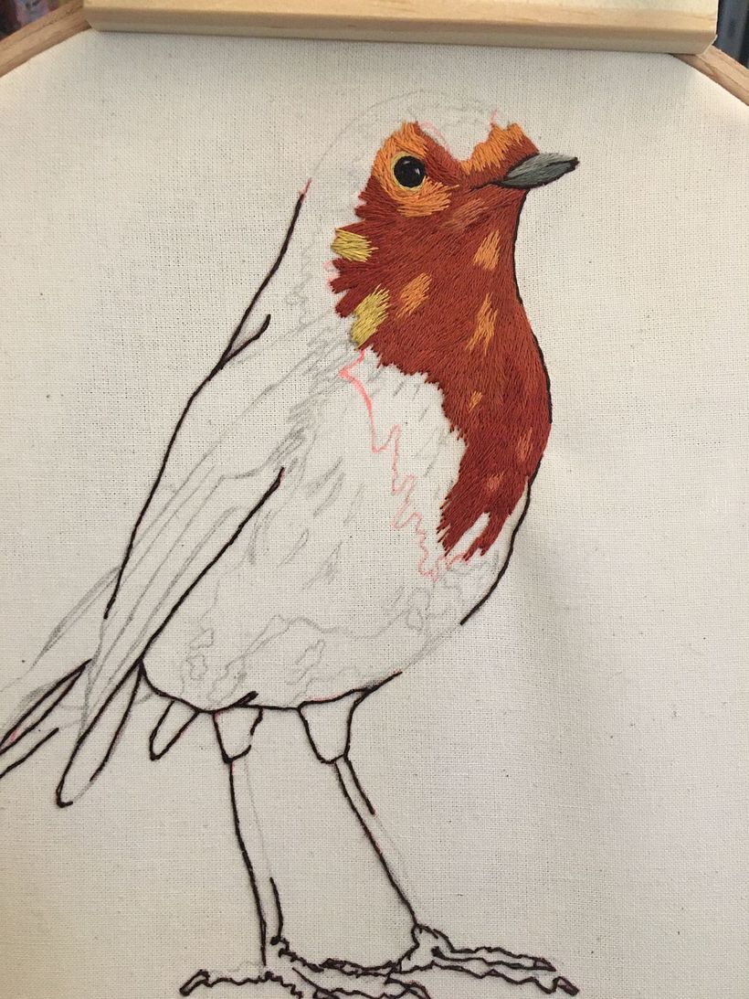 Meu projeto do curso: Pintar com linha: técnicas de ilustração têxtil 6