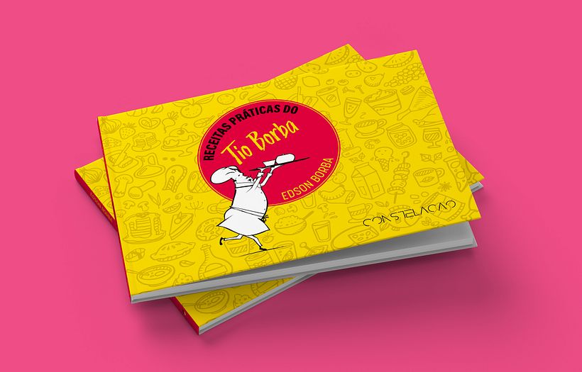 Capa e projeto gráfico do livro Receitas Práticas do Tio Borba 1
