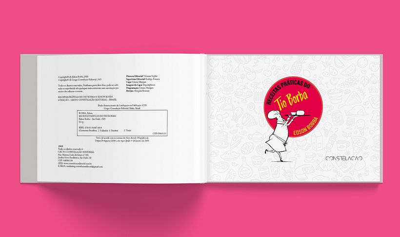 Capa e projeto gráfico do livro Receitas Práticas do Tio Borba 2