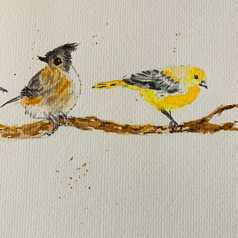 My project in Artistic Watercolor Techniques for Illustrating Birds course 3