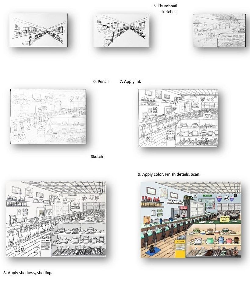 My project in Creative Sketching: Fill Your Illustrations with Life and Detail course 2