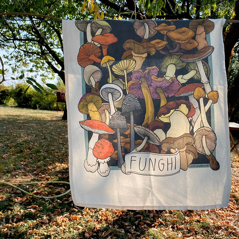 FUNGHI KITCHENTOWEL 2