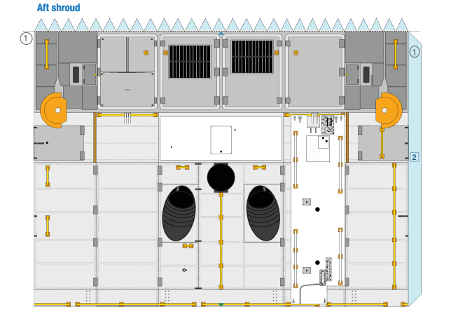 Preview of the Hand Held Hubble cut-out pattern for the aft shroud.