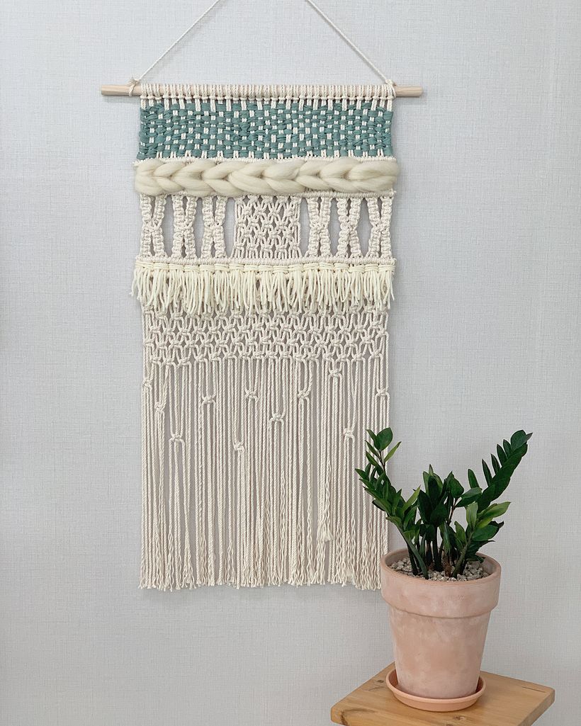 My project in Introduction to Macramé: Creation of a Decorative Tapestry course 2