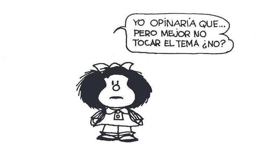 Quino tuvo que autocensurarse para salvar su vida.