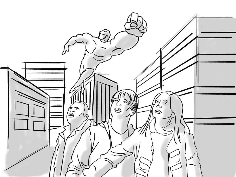 My project in Basic Principles of Drawing People from Imagination course 1