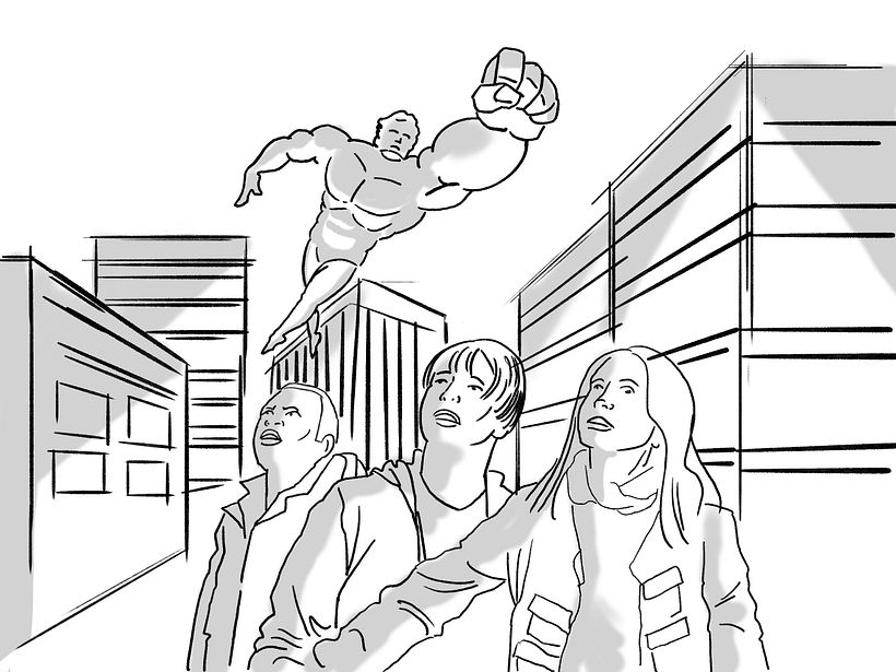 My project in Basic Principles of Drawing People from Imagination course 2
