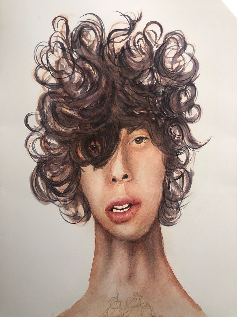 Mi Proyecto del curso: Caricatura en acuarela 10