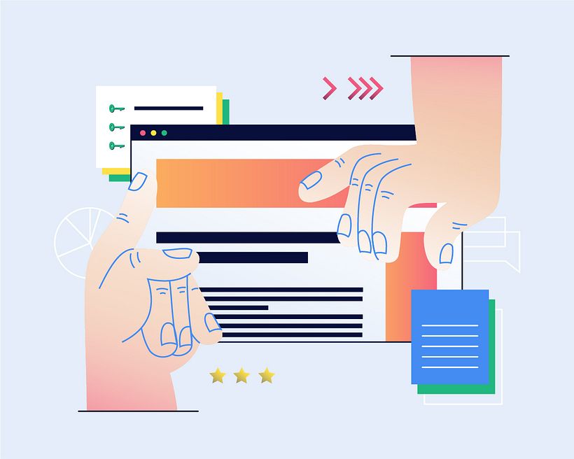 SEM Expert, illustrated by Maja Dabek for Domestika.