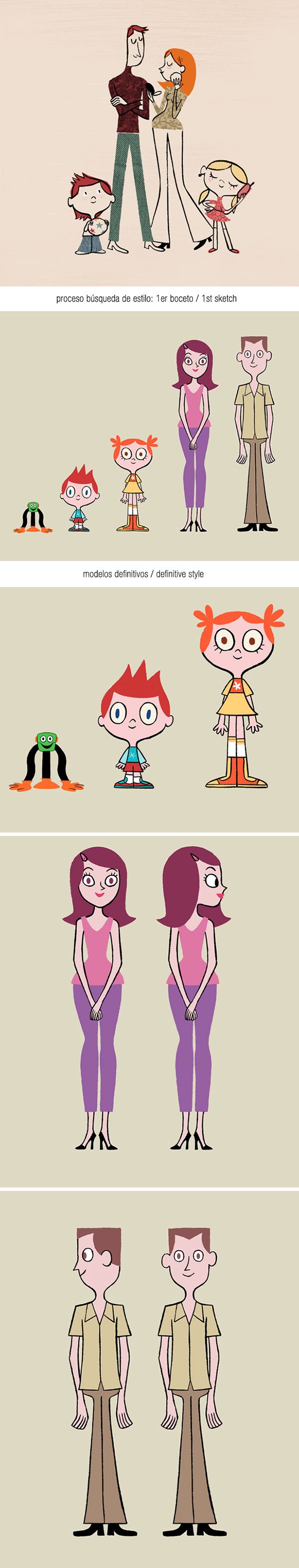 diseño de personajes / family characters design