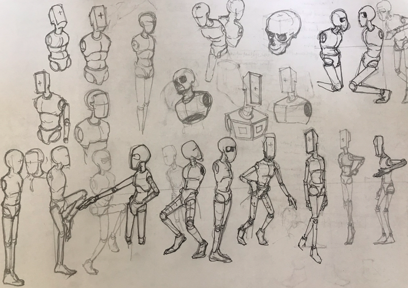 Mannequin study - Traditionelle Illustration