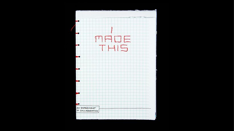 For an exhibition about collaboration, a catalogue you have to make yourself